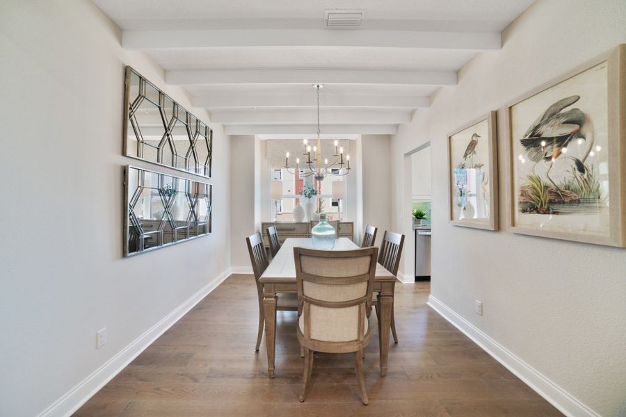 Furnished interior view inside a new home in Gatherings® of Lake Nona, Orlando (Image 15).