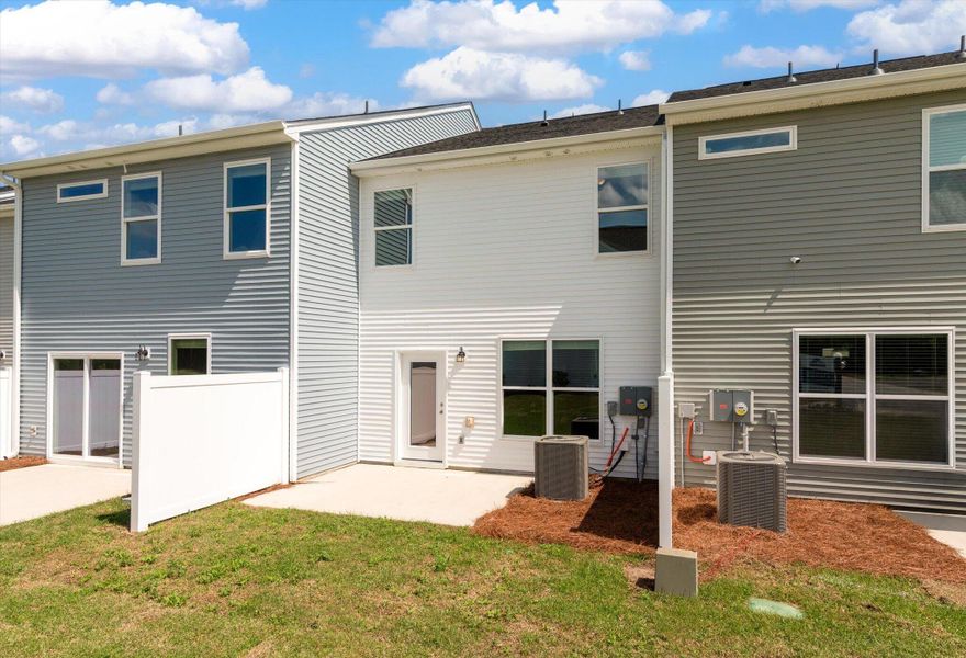 Exterior details and patio area of a home in The Landings at Montague, Goose Creek (Image 3).