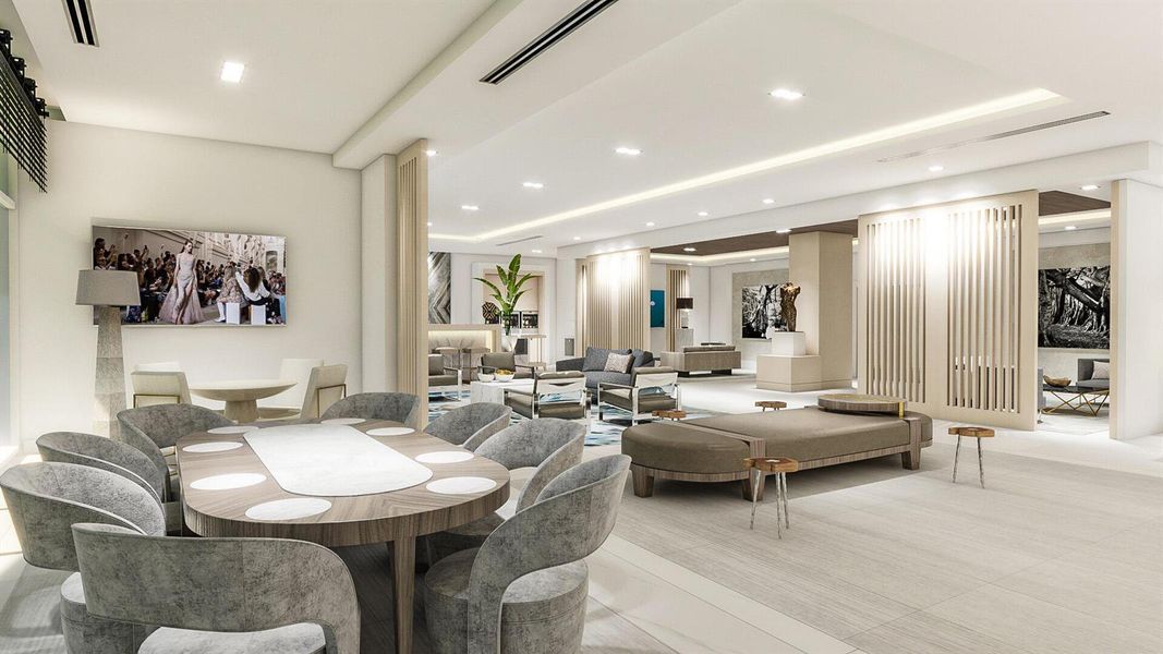 CLUB ROOM/EVENT ROOM 6TH FLOOR RENDERING