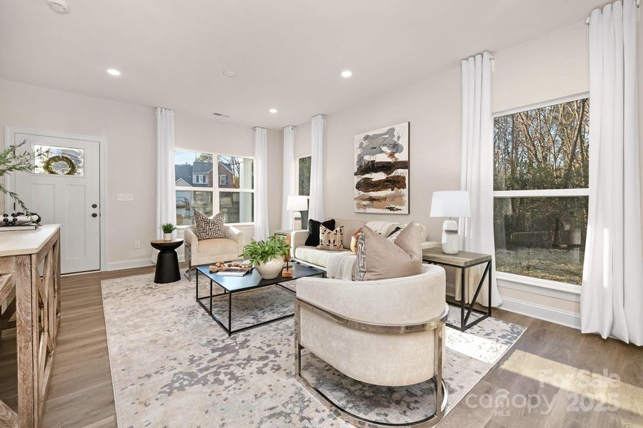 Furnished interior view inside a new home in , Charlotte (Image 9).