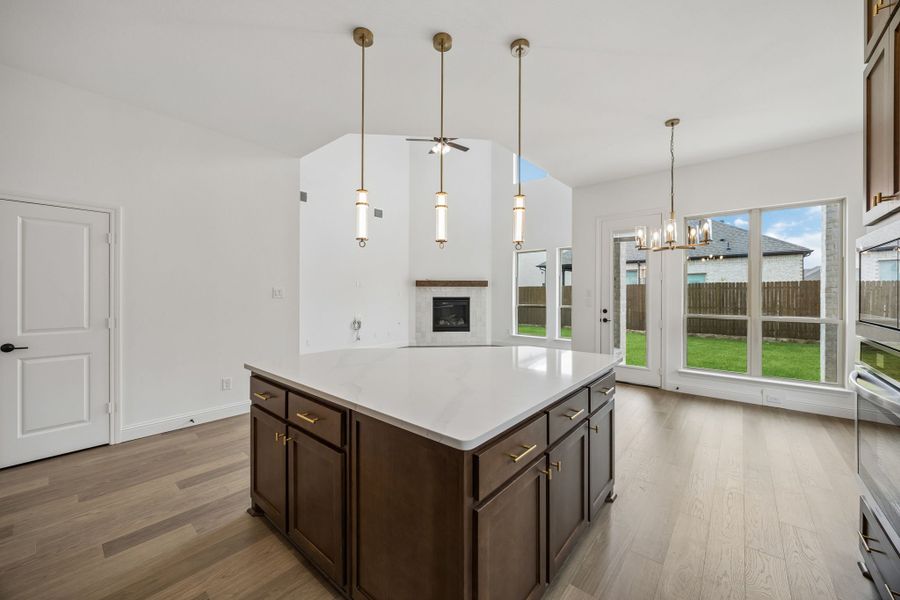 Furnished interior view inside a new home in Country Lakes, Denton (Image 13).