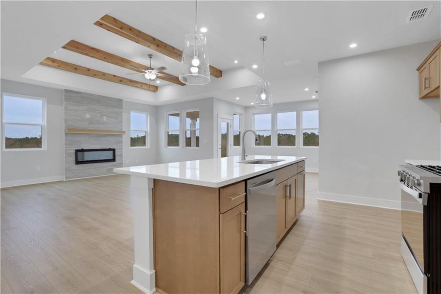 Furnished interior view inside a new home in Cambridge at Steels Bridge, Canton (Image 16).