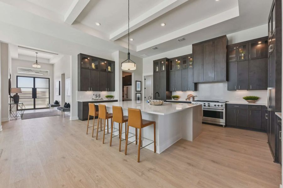 Representative furnished interior of a home built from the Franklin by Chesmar Homes in Feathergrass, Fulshear (Image 9).