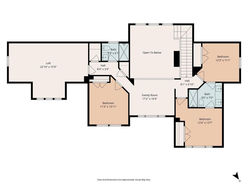 2D floor plan layout of this home in , Montgomery, TX (Image 5).