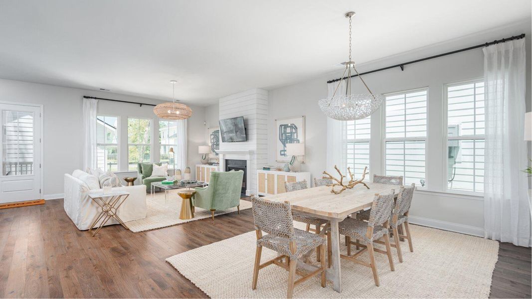 Furnished interior view inside a new home in , Summerville (Image 8).