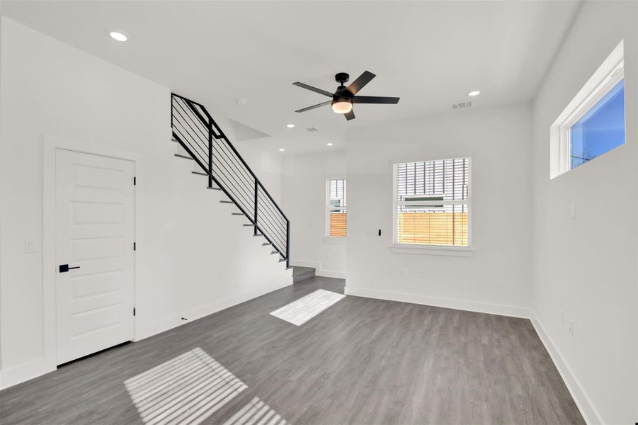 Spacious, unfurnished interior of a new home in , Austin (Image 11). Spacious, unfurnished interior of a new home in , Austin (Image 11).