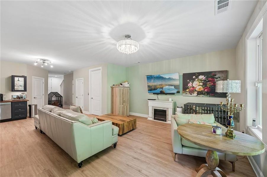 Furnished interior view inside a new home in Lakeside at River Green, Canton (Image 48).