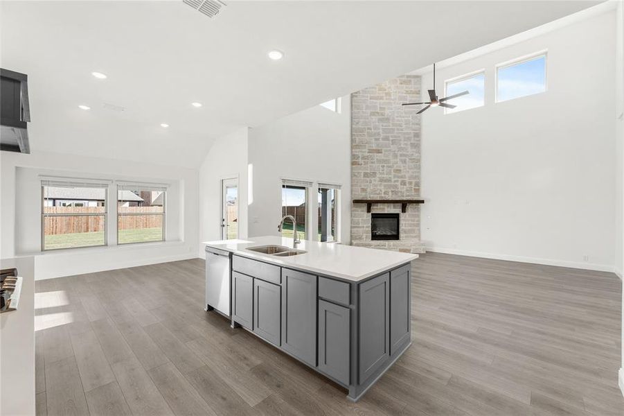 Furnished interior view inside a new home in Wildflower Ranch 60-65, Fort Worth (Image 14). Furnished interior view inside a new home in Wildflower Ranch 60-65, Fort Worth (Image 14).