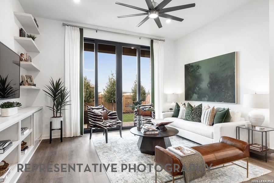 Furnished interior view inside a new home in The Ranches at Creekside, Boerne (Image 41).