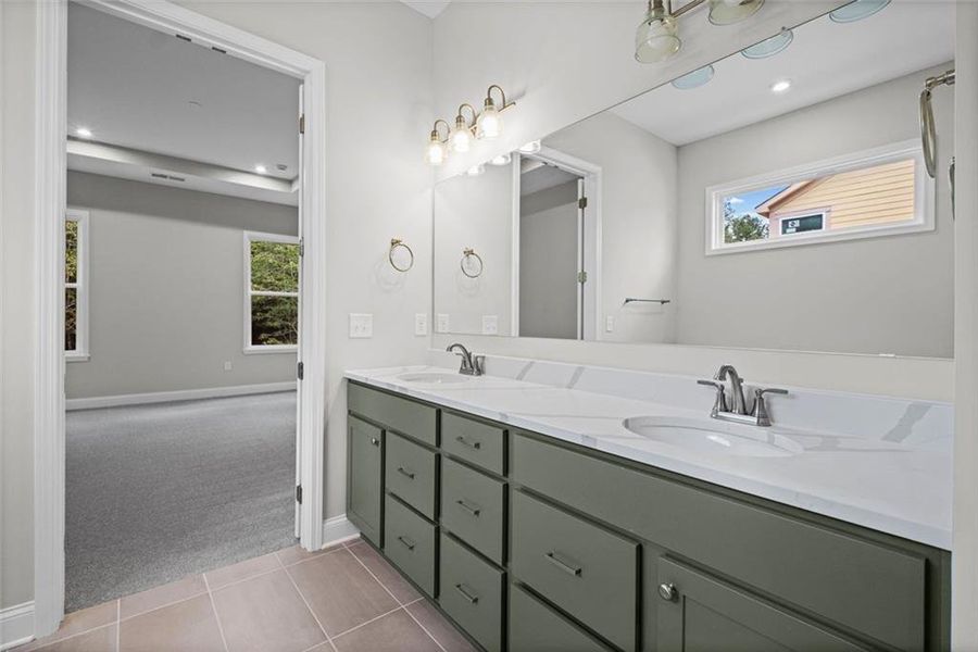 Furnished interior view inside a new home in Governor’s Preserve, Canton (Image 12).