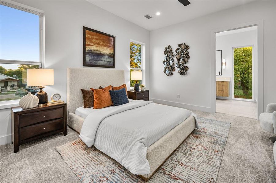 Furnished interior view inside a new home in , Dallas (Image 13).