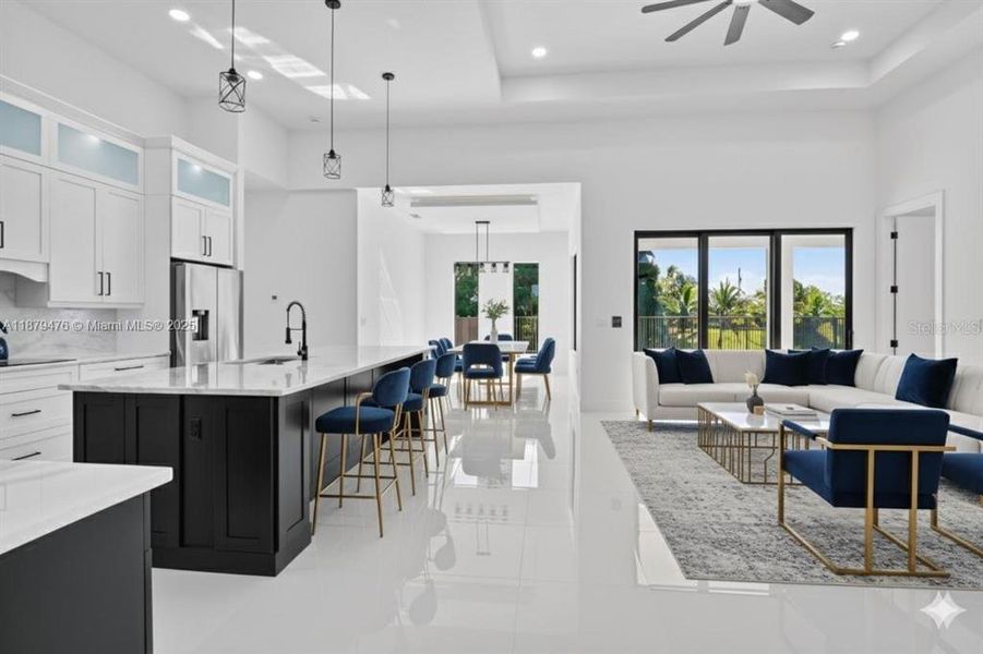 Furnished interior view inside a new home in , Cape Coral (Image 16).