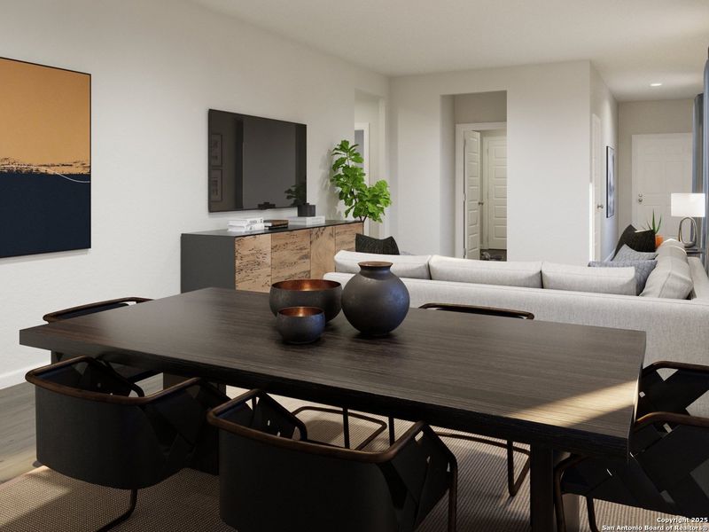 Furnished interior view inside a new home in Katzer Ranch, Converse (Image 16).