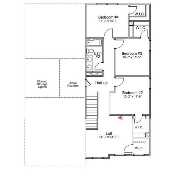 2D floor plan layout of this home in Piper Creek, Newton, NC (Image 6).
