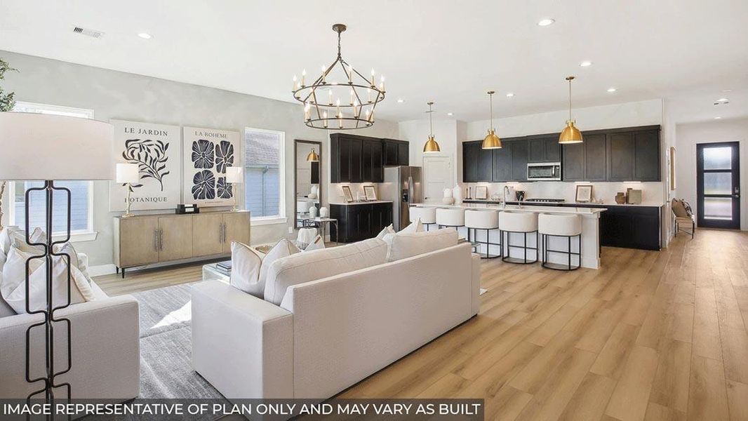 Furnished interior view inside a new home in Silverthorne, Conroe (Image 12).
