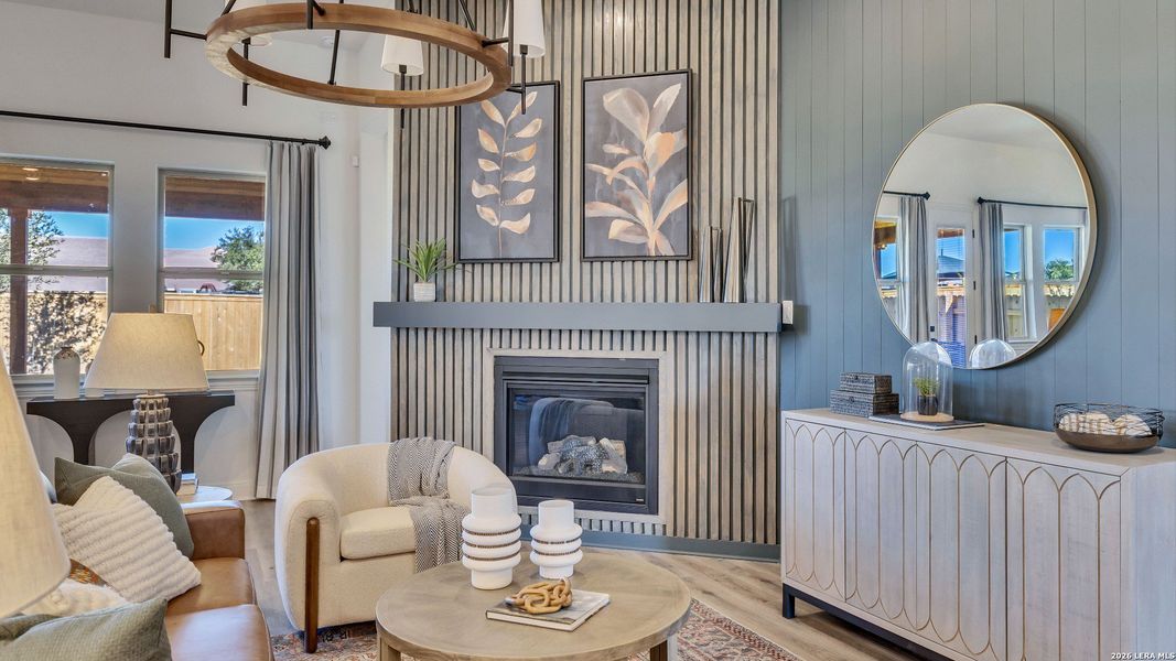 Furnished interior view inside a new home in The Crossvine, Schertz (Image 17).