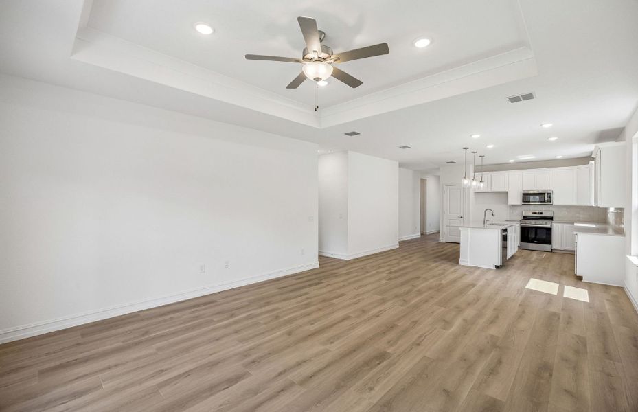 Spacious, unfurnished interior of a new home in Pinnacle at Legacy Hills, Celina (Image 19). Spacious, unfurnished interior of a new home in Pinnacle at Legacy Hills, Celina (Image 19).