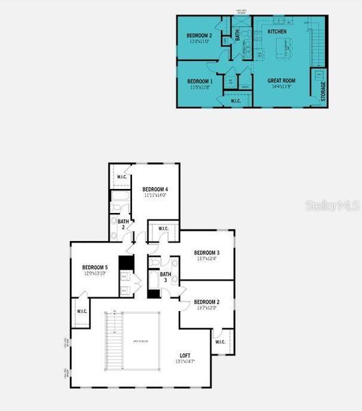 Second Floor Floorplan