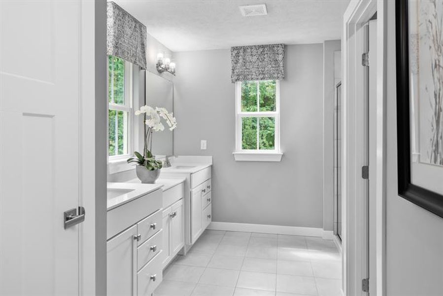 Representative furnished interior of a home built from the Roanoke by Ryan Homes in Muirwood, Murfreesboro (Image 24).