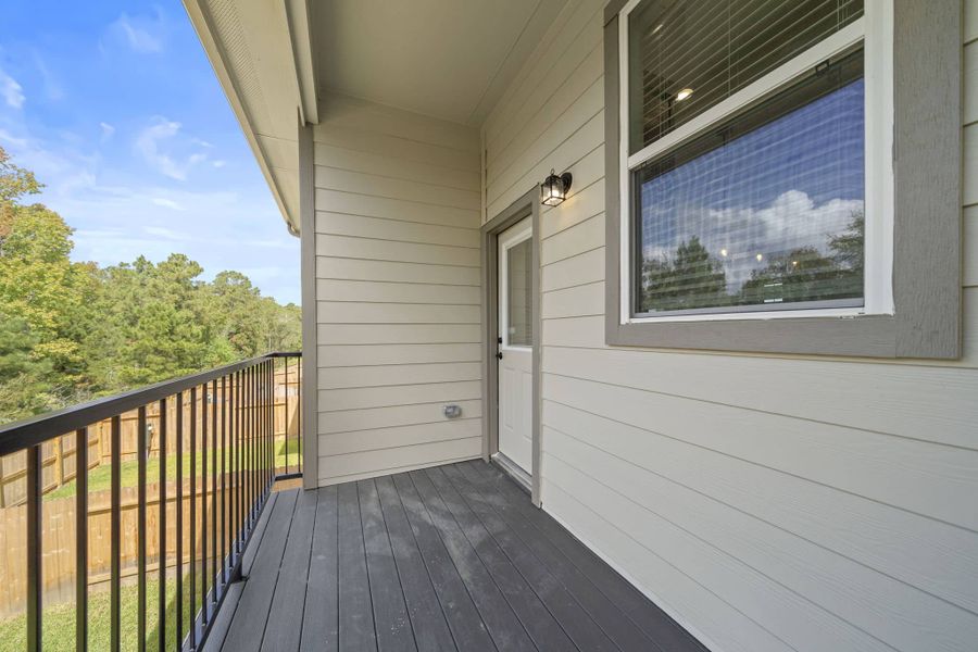Exterior details and patio area of a home in Woodforest, Montgomery (Image 24). Exterior details and patio area of a home in Woodforest, Montgomery (Image 24).