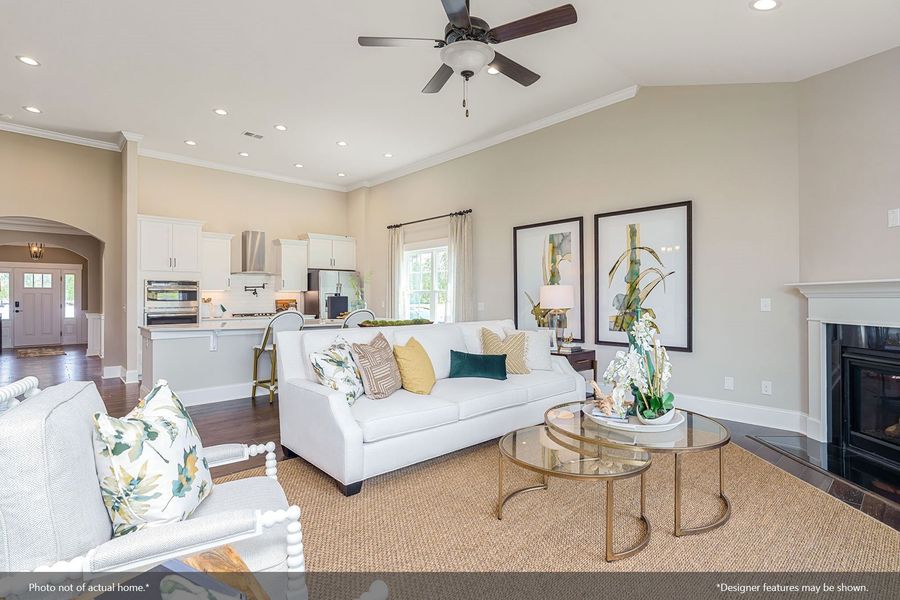Furnished interior view inside a new home in Indigo at Abbey Preserve, Wilmington (Image 6).