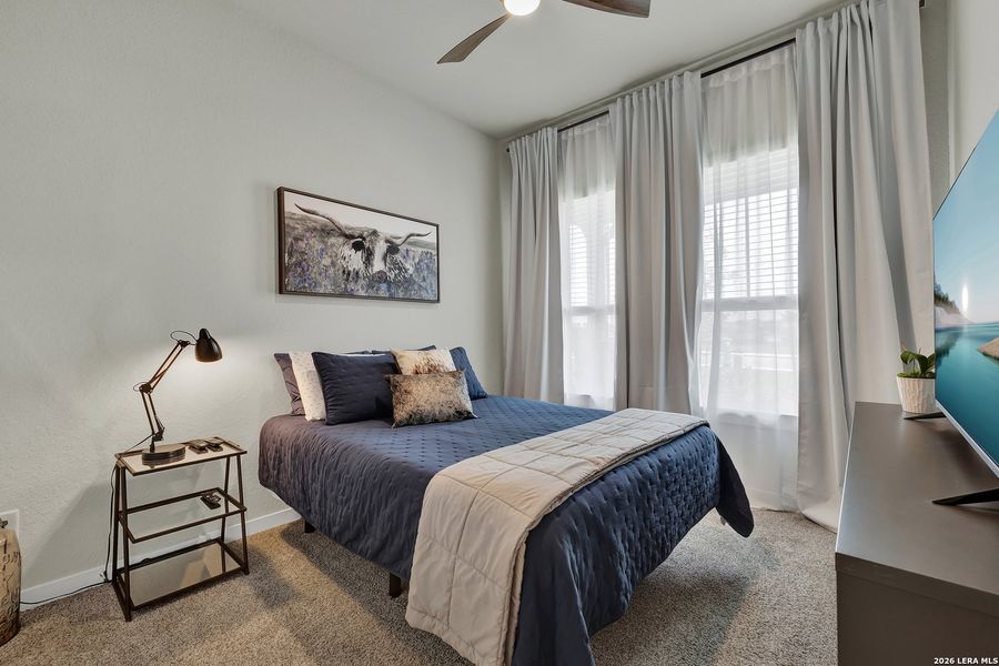 Furnished interior view inside a new home in August Fields, New Braunfels (Image 5).