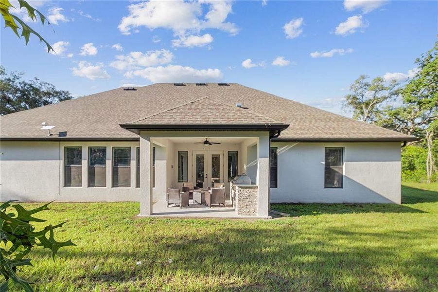 Exterior details and patio area of a home in Bella Terra, Hudson (Image 26).