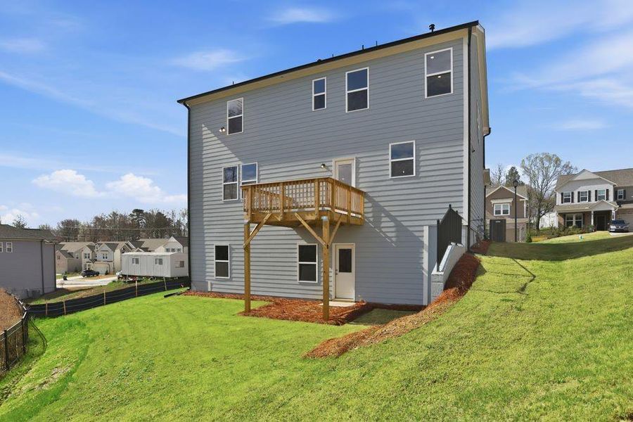 Exterior details and patio area of a home in Falls Creek, Flowery Branch (Image 19).