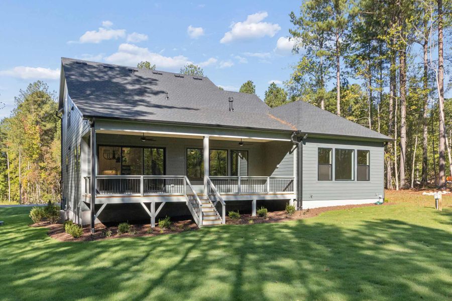 Representative exterior details of a home built from the The Normont by David Weekley Homes in Flatiron Forest, Pittsboro (Image 4). Representative exterior details of a home built from the The Normont by David Weekley Homes in Flatiron Forest, Pittsboro (Image 4).
