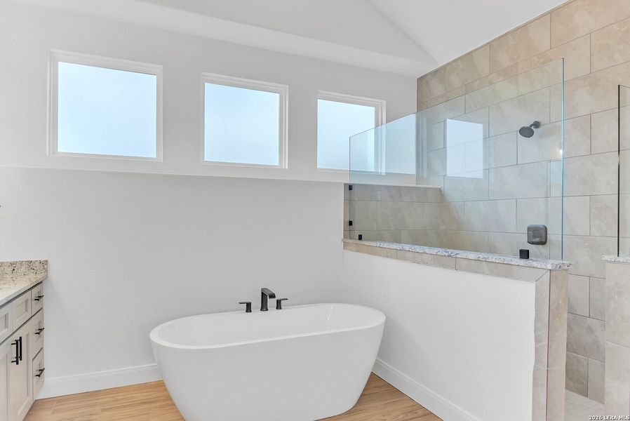 Furnished interior view inside a new home in , Blanco (Image 6).