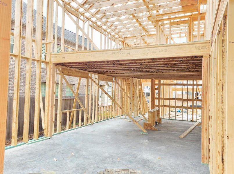 In-progress construction of a new home in Sienna 40', Missouri City, TX (Image 7).