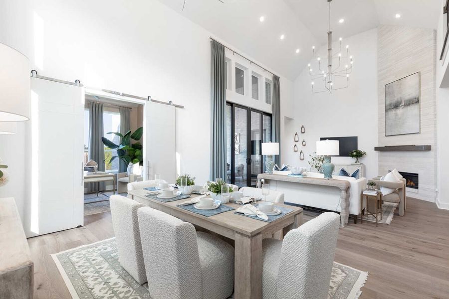 Representative Dining Room/Family Room - some options shown