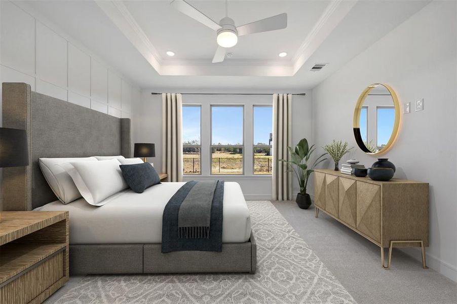 Furnished interior view inside a new home in Heath Golf & Yacht Villas, Heath (Image 9).