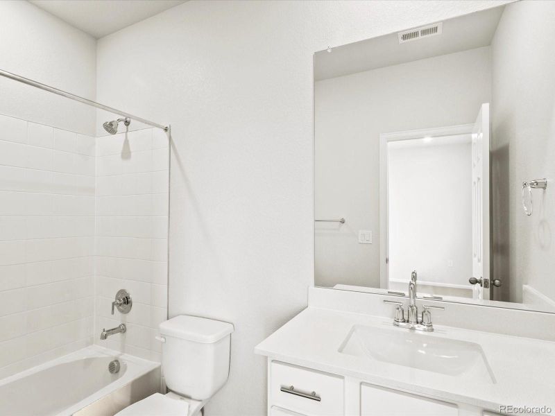 Furnished interior view inside a new home in Poudre Heights: The Alpine Collection, Windsor (Image 6).