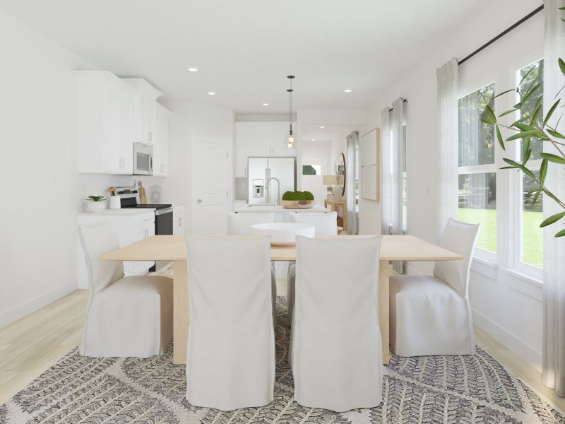 Furnished interior view inside a new home in Avery Farms - Ridge Series, Murfreesboro (Image 3).