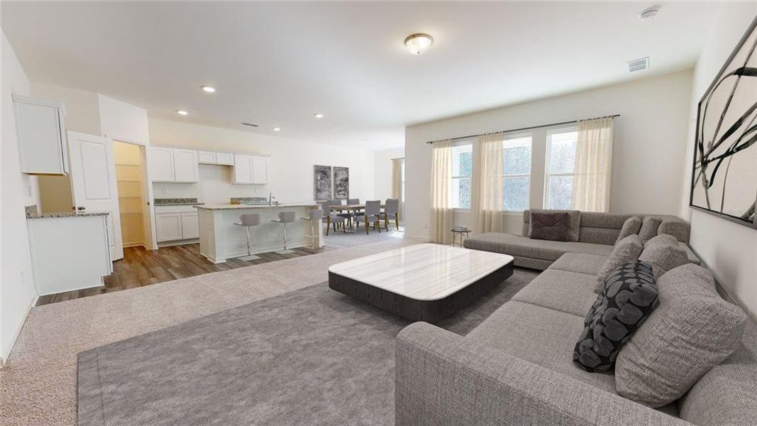 Furnished interior view inside a new home in Vista Walk, Dade City (Image 7). Furnished interior view inside a new home in Vista Walk, Dade City (Image 7).