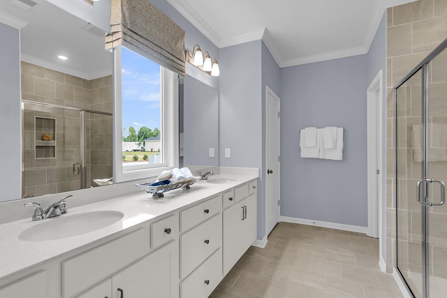 Furnished interior view inside a new home in Fairway Woods at Wyboo, Manning (Image 11). Furnished interior view inside a new home in Fairway Woods at Wyboo, Manning (Image 11).