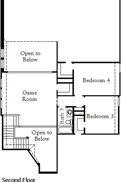 2D floor plan layout of this home in Furst Ranch, Argyle, TX (Image 4). 2D floor plan layout of this home in Furst Ranch, Argyle, TX (Image 4).