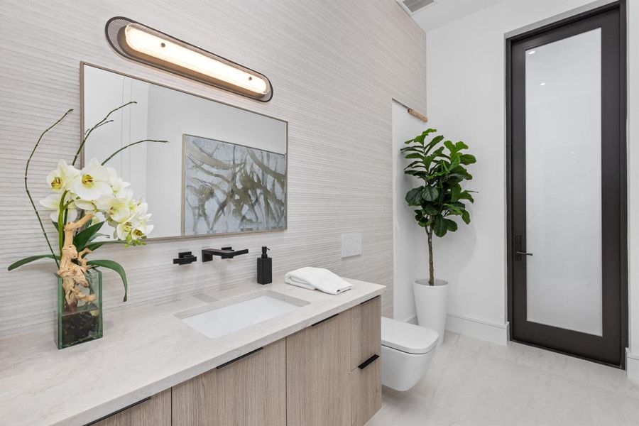 Furnished interior view inside a new home in , Delray Beach (Image 36).