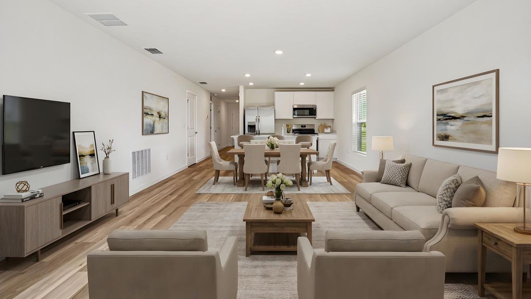 Representative furnished interior of a home built from the Greenbriar by D.R. Horton in Somerset Bay, Spring Hill (Image 5). Representative furnished interior of a home built from the Greenbriar by D.R. Horton in Somerset Bay, Spring Hill (Image 5).