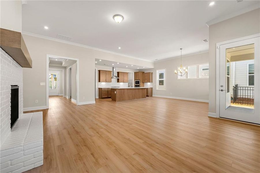 Spacious, unfurnished interior of a new home in Cresswind Georgia at Twin Lakes, Hoschton (Image 28).