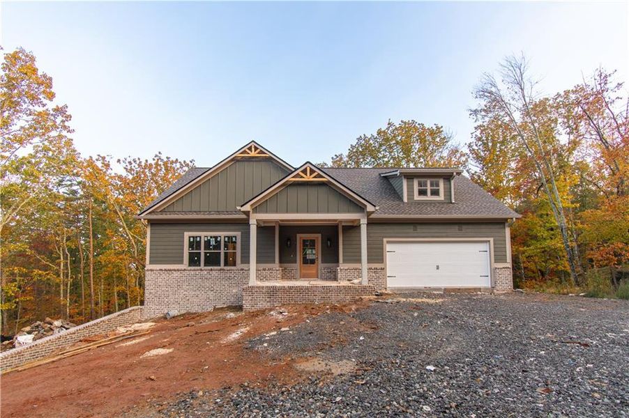 Front exterior of a new home in , Jasper, GA, highlighting curb appeal (Image 1). Front exterior of a new home in , Jasper, GA, highlighting curb appeal (Image 1).