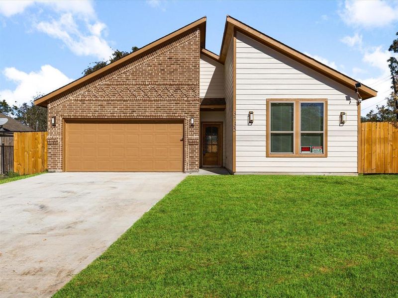 Front exterior of a new home in , Fort Worth, TX, highlighting curb appeal (Image 1).