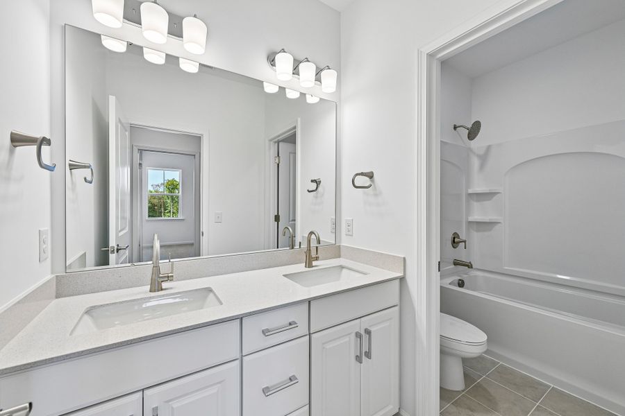 Furnished interior view inside a new home in Terraces at the Exchange, Fort Mill (Image 9).