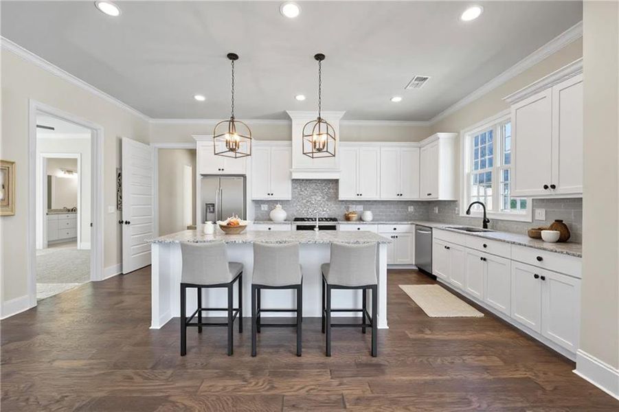 Furnished interior view inside a new home in , Dacula (Image 11).