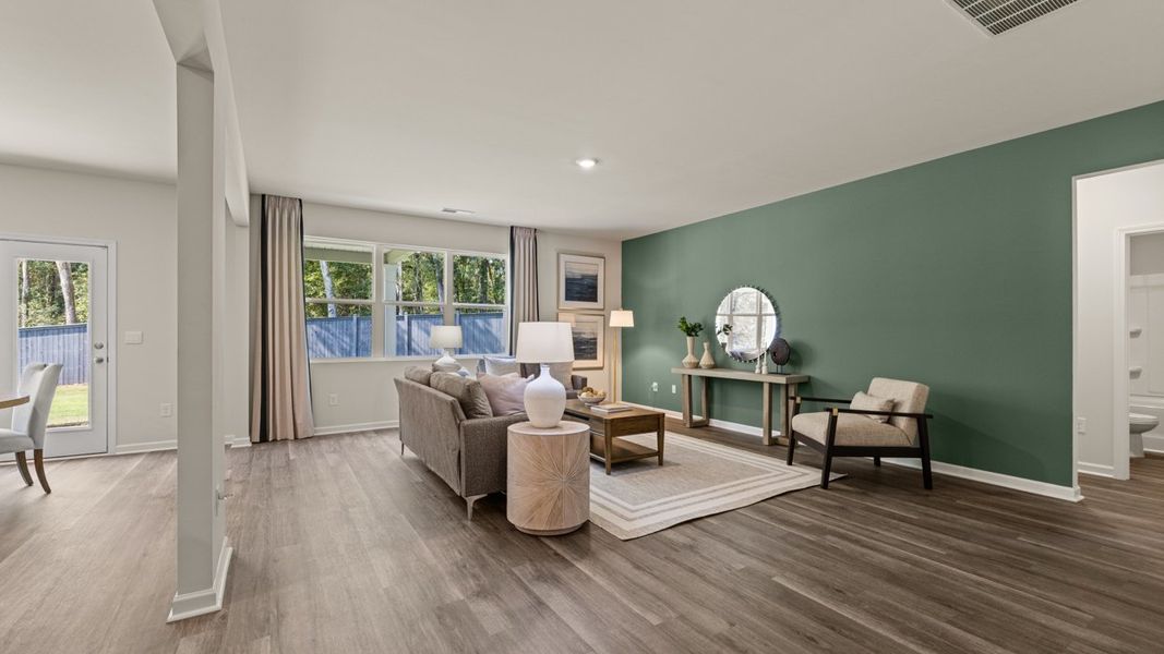 Representative furnished interior of a home built from the Halton by D.R. Horton in Jackson Landing, Jefferson (Image 30).