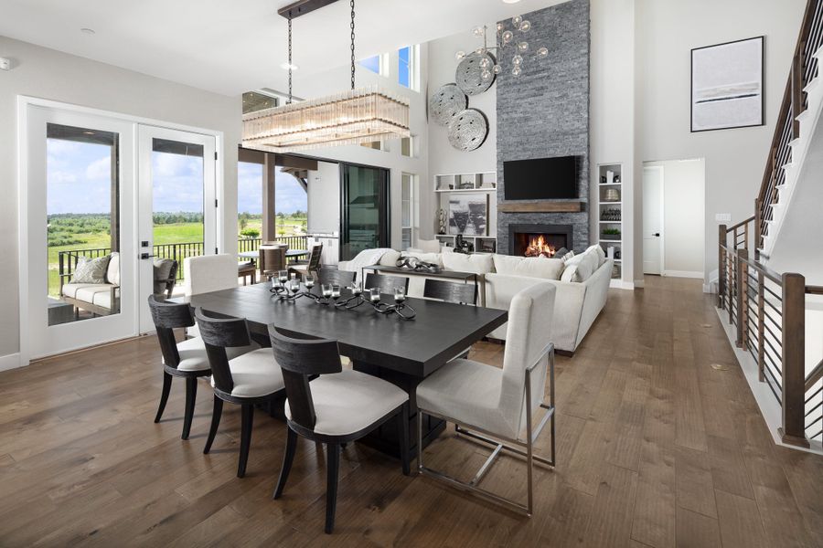 Representative furnished interior of a home built from the Residence 1 by Trumark Homes in The Summit at Castle Pines, Castle Pines (Image 5).