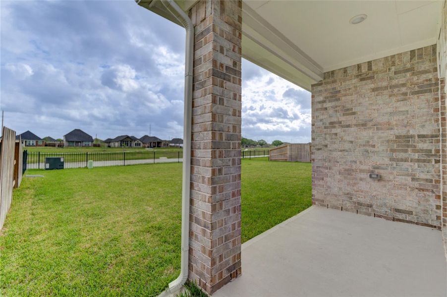 Exterior details and patio area of a home in Arabella on the Prairie, Richmond (Image 3).