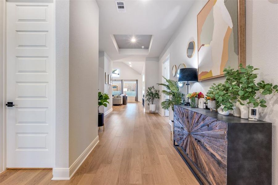 Furnished interior view inside a new home in Pecan Square - Estates, Northlake (Image 6).