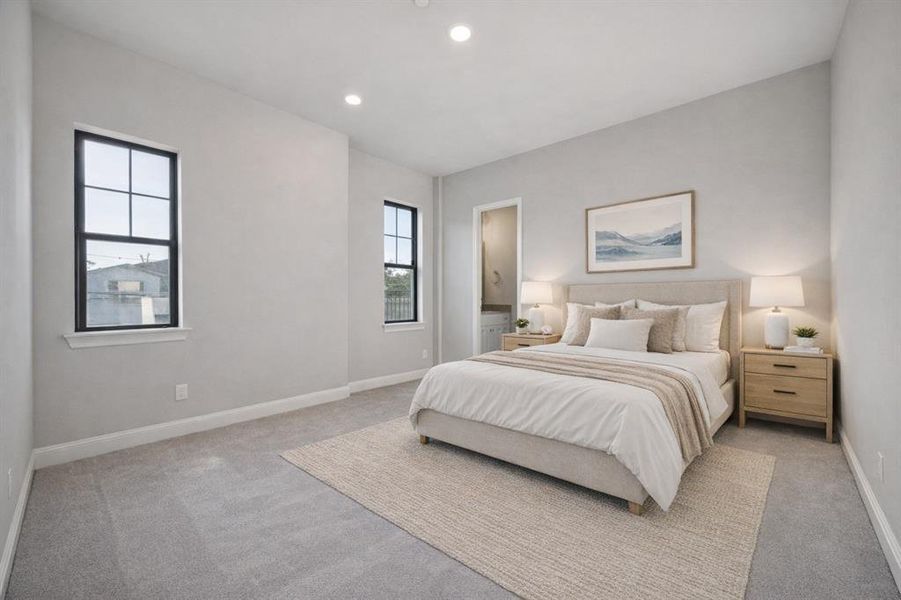 Secondary bedroom upstairs.